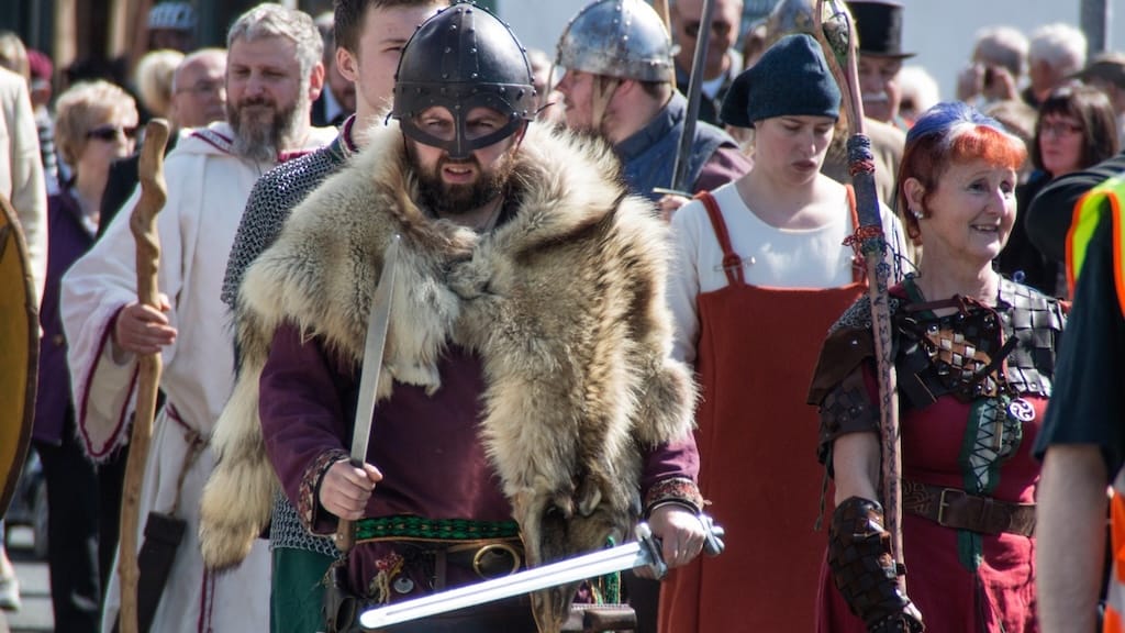 Viking Festival in Largs, Scotland