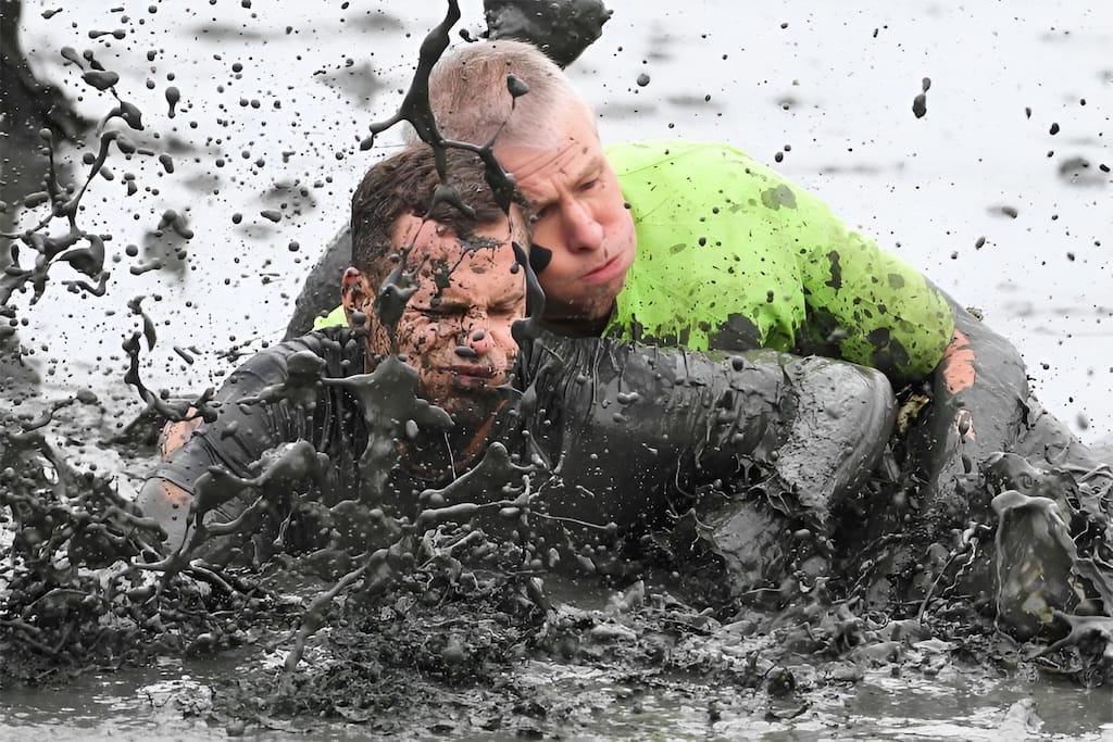 Mud Olympics Championship in Hamburg, Germany