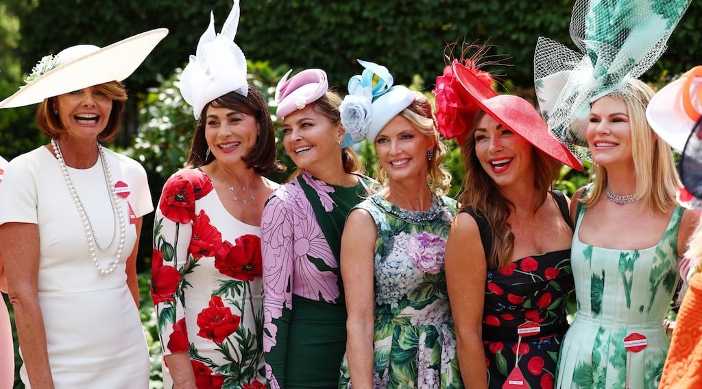 Spectacular hats and formal attire in the Royal Enclosure at Royal Ascot